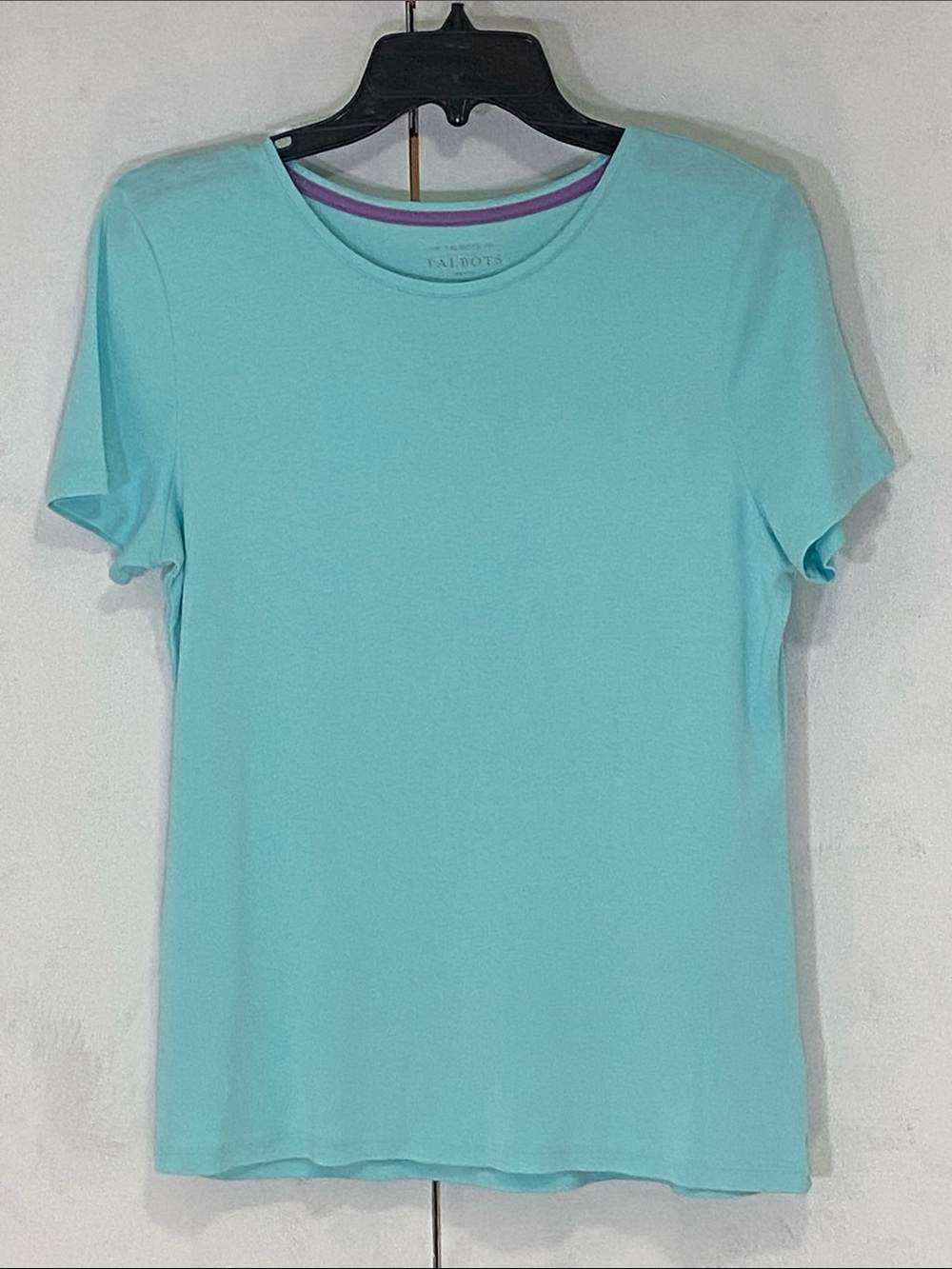 Talbots Aqua Short Sleeve Crewneck Tee